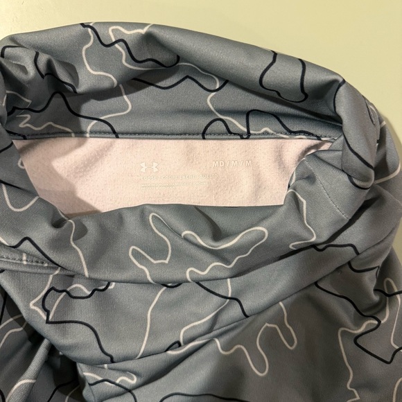 Under Armour ColdGear Cowl Neck Pullover - Topo Camo - Size M - Picture 5 of 6